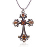Trendy Vintage Jesus Cross Pendant Necklace for Women