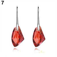 Drops Delicate Crystal Hook Earrings - sparklingselections