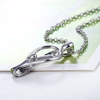 Silver Plated Mother child Pendant Necklace
