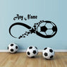 New Bedroom Football Any Name Wall Stickers