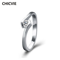 Cubic Zircon Crystal Rings For Woman (Adjustable)