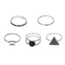 Vintage Ethnic Bohemian 5 Pcs set Rings for Women (R1177)