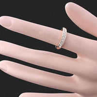 Classic Rose Rhinestone Wedding Ring for Women (368080)