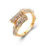 Gold Color Austrian Crystal Rings For Women (SRI150008)