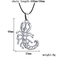 Stainless Steel Gothic Scorpion Pendant Necklace for Men