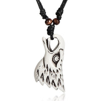 Yak Bone Eagle Hawk Pendants Necklace for Men