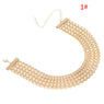 Geometric V Buckle Neck Chain Retro Necklace for Women (D02520)