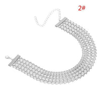 Geometric V Buckle Neck Chain Retro Necklace for Women (D02520)