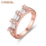 Elegant Romantic Rose Gold Color Zircon Engagement Rings for Women (RI0045)