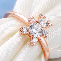 Shiny Rose Gold Austrian Crystal Zircon for Women