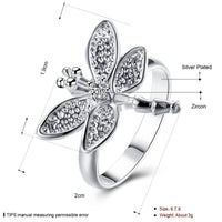 Insect Rhinestone Finger Rings for Women