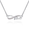 Vintage Rhinestone Crystal Letter Pendant Necklace for Women