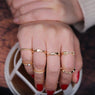 Fashion Multi-Element Arrow Combination Of Seven Sets Of Ring