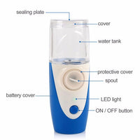 Mini Ultrasonic Nebulizer Portable USB Rechargeable Mesh Nebuliser Humidifier - sparklingselections