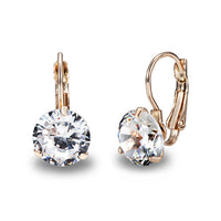 Super Flash Big Crystal Stone silver plated Earing