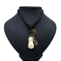 Handmade Retro Lovers Peanut Pendant Necklace Men