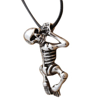 Vintage Titanium Steel Skull Shaped Men's Pendant Necklace (NL-0782)
