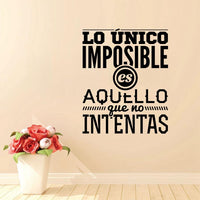 New Spanish Inspirational Quotes Wall Decals Vinyl Wall Sticker - sparklingselections