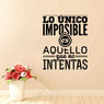 New Spanish Inspirational Quotes Wall Decals Vinyl Wall Sticker