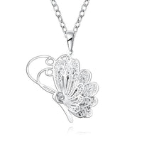 Lovely Butterfly Pendant Necklace - sparklingselections