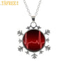 Nurse Doctor Heart beat charm jewelry Snowflake Pendant Necklace