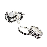 4 Pcs/Set Punk Style Midi Knuckle Ring for Women