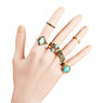 8pcs/set Bohemian Vintage Punk Above Knuckle Midi Rings Set For Women