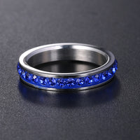 Crystal Stone Wedding Ring for Women (JZ007)