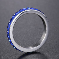 Crystal Stone Wedding Ring for Women (JZ007)