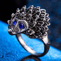 Hyperbolic Cute Hedgehog Animal Rings for Women