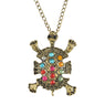 Vintage Little Cute Rhinestone Turtle Necklace & Pendants For Women