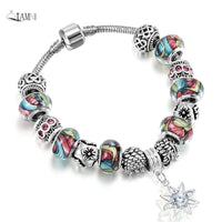 Colorful Murano Glass Beads Bracelet Bangles for Women