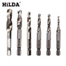 1/4'' Hex HSS Thread Spiral Screw Tap Drill Bit Tap 6pcs/set