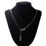 Infinite-Love Antique Silver Necklace Luxury Silver Color High Quality Choker Collier Necklace Jewelry