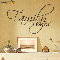 family is forever home decor creative quote wall decals