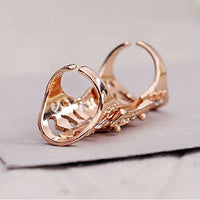 Unique Hollow Flower Full Armor Knuckle Rings for Women