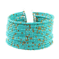 Bohemian Colorful Beads Cuff Bracelet and Bangles Manchette For Women