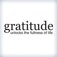 New Wall Decals Quotes Gratitude Unlocks Wall Sticker - sparklingselections