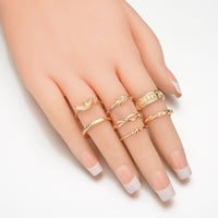 Set of Boho Knuckle Midi Finger Ring Set for Women