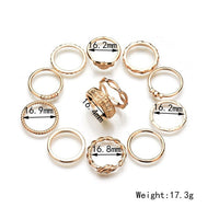 Set of Boho Knuckle Midi Finger Ring Set for Women