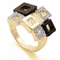 Square Design Cool Party Austrian Crystal Ringer Ring for Women