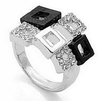 Square Design Cool Party Austrian Crystal Ringer Ring for Women