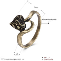 Love Heart Wave Ring for Women