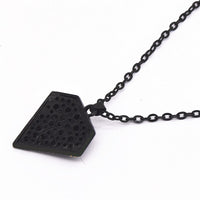 Black Simulate Shapes Crystal Pendants Necklace for Women