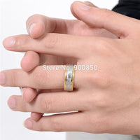 Cross/Electrocardiogram Cool Pattern Stainless Steel Rings For Men