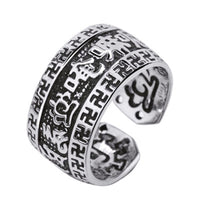 Amitabha Buddha Tibet Silver Ring