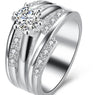 Female Finger Silver Pated  Wedding Ring