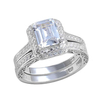 Rhodium Plated Wedding Ring For Women - sparklingselections