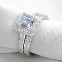 Rhodium Plated Wedding Ring For Women - sparklingselections