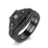 Special Black Gun Plated Ring For Women